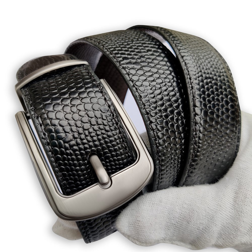 Double Sided Black Belt for Men