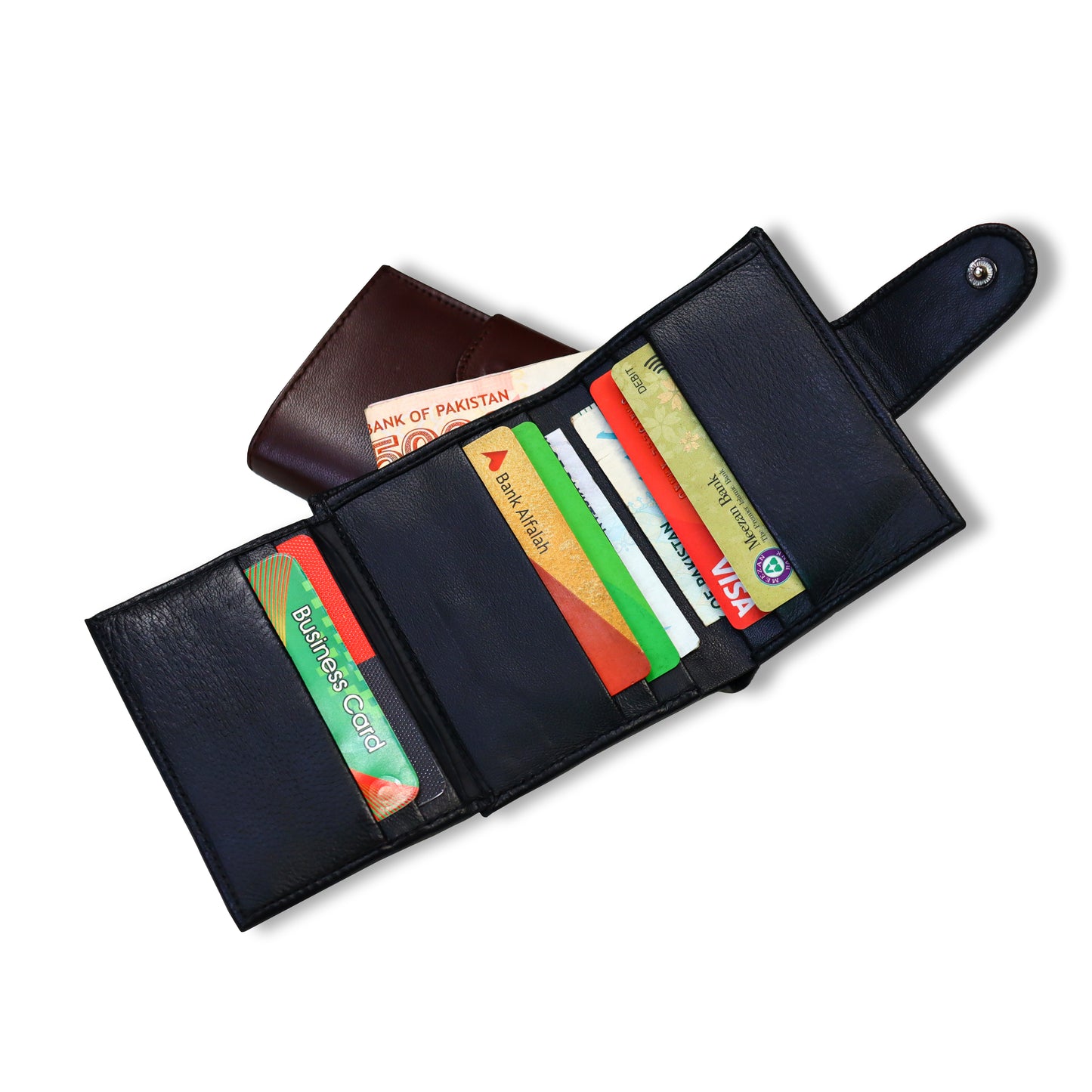 Button Closure Soft Wallet