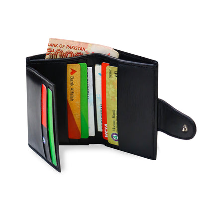 Button Closure Soft Wallet