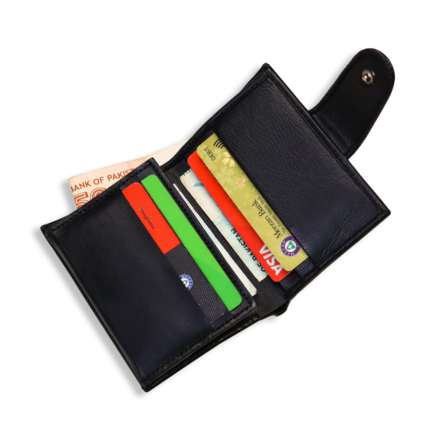 Button Closure Soft Wallet