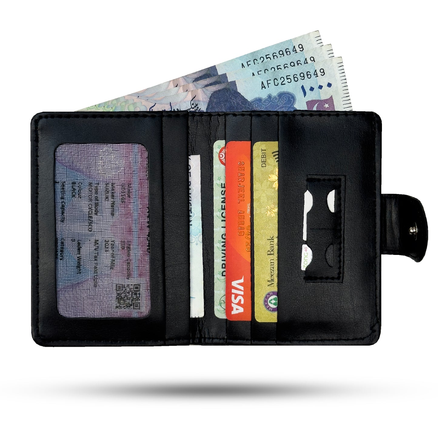 Minimool Button Closure Wallet