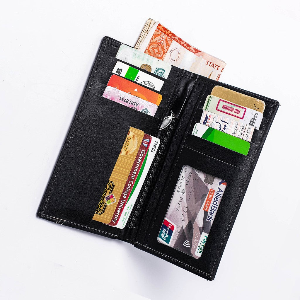 Mens Long Leather Wallet Phone Purse Credit Cards Holder Zipper Clutch  Handbag | eBay